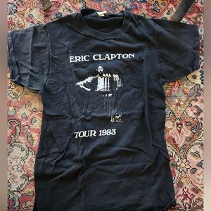 Authentic Eric Clapton American Tour 1983 concert t-shirt.